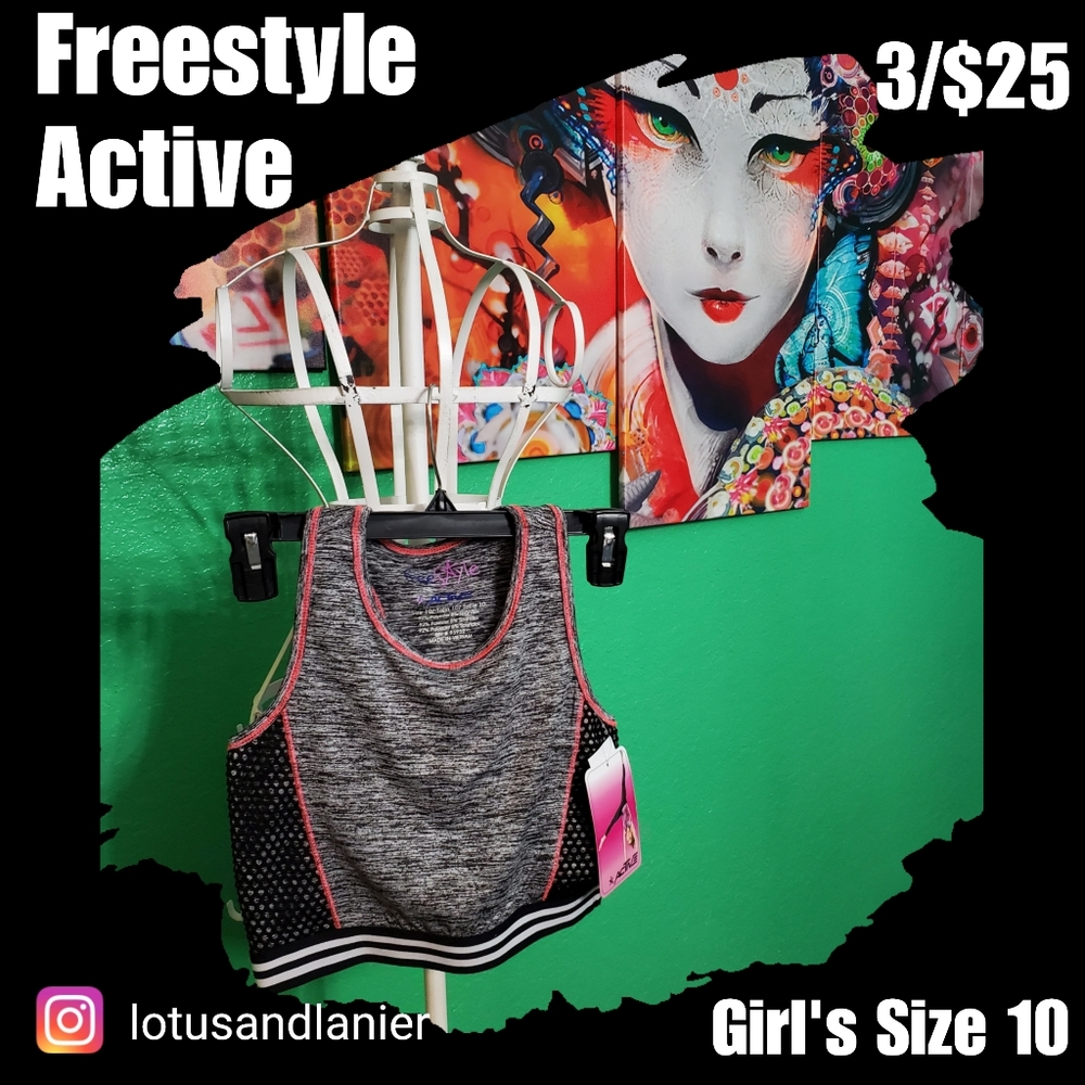 Freestyle Girls Athletic Top Size Girl's 10